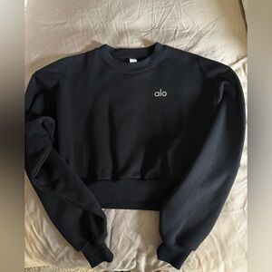 ALO Yoga Black Crew Neck Sweater